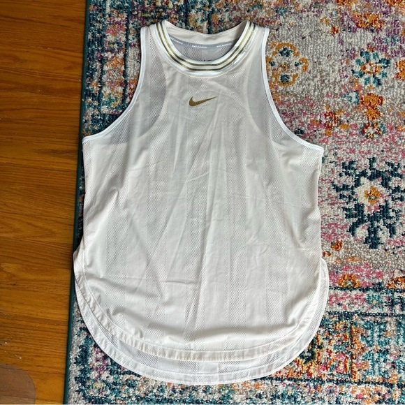Nike Glam Metallic-Logo Racerback Tank Top - Picture 9 of 13